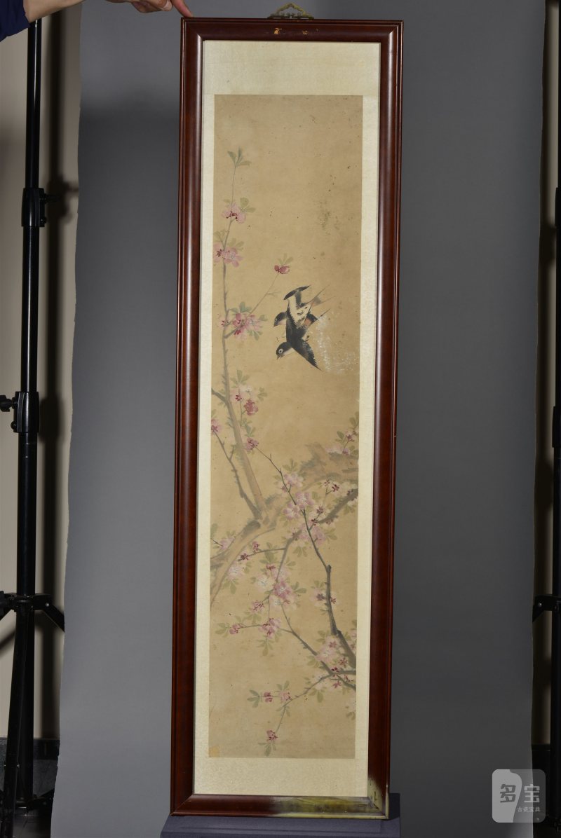 清光绪 胡经生花鸟纸本四条屏 - 图6